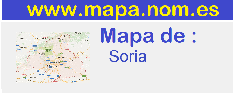 mapa de  Soria